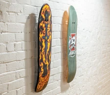 Skateboard Wall Mount, Supreme Skateboard Deck Hanger Vertical Holder Rack GHOST