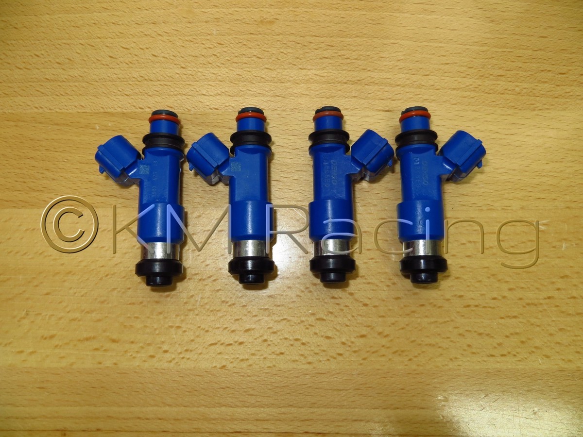 4x New WRX / STI Dark Blue 565cc Fuel Injectors for Subaru 16611