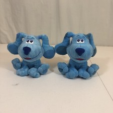 Lot Of Two Blues Clues 7 Stuffed Animal Plush Blue Puppy Toy Nickelodeon 20, 22