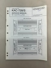 Kenwood KAC-728 Original Service Manual Free Shipping