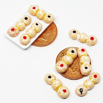 Puppenhaus Mini Donut Sets Handarbeit Bäckerei Maßstab 1:12 Miniatur PL29 ML tumdee
