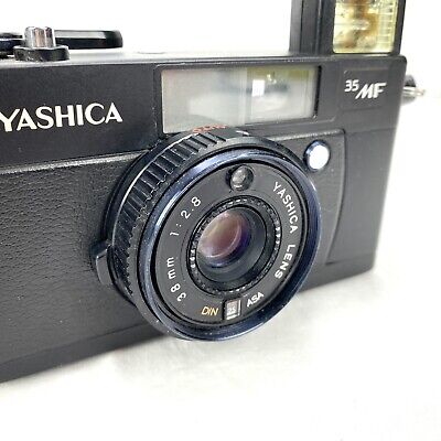 Yashica 35 MF 35mm Film Point & Shoot Camera Vintage Black Yashica 35 MF 35mm Film Point & Shoot Camera Vintage Black