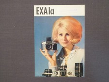 Prospekt Fotoapparat EXA Ia, Exkata Dresden, DDR 1970
