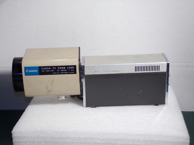 Vintage Javelin MV980 CCCTV Camera w/ Canon 71107 TV Zoom Lens | eBay