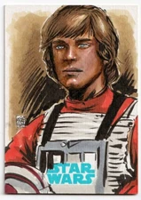 Star Wars Journey to Force Awakens Sketch Card Melike Acar Luke Skywalker 1/1