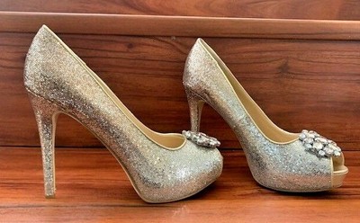 rhinestone encrusted heels