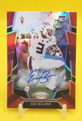 2020 Panini Chronicles DP Certified Eno Benjamin RC Auto Red Holo Foil #72/75  