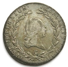 [R2953] Rare ! 20 Kreuzer 1808 C, Franz Ii. ( I (1792-1835)