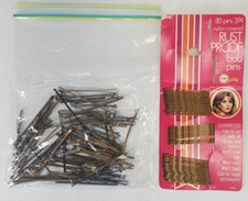 Vintage Solo 42 Nylon Bobby Pins On Card  Various Amount  Size Pins In Bag