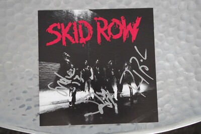 Skid Row - Skid Row CD Album signed / autograph / signiert