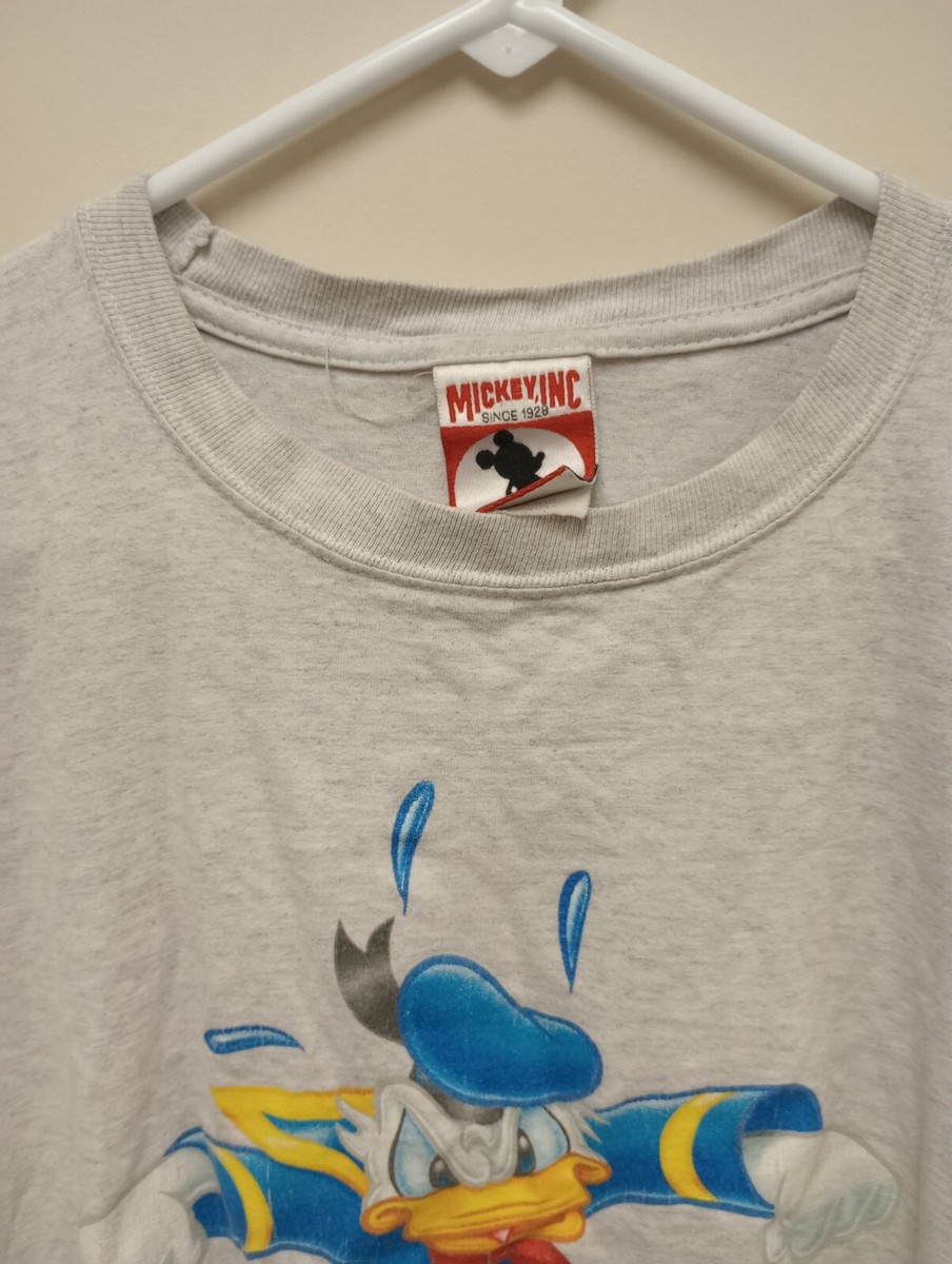 Vtg Y2K Mickey Inc Donald Duck XL T-Shirt Walt Disney World