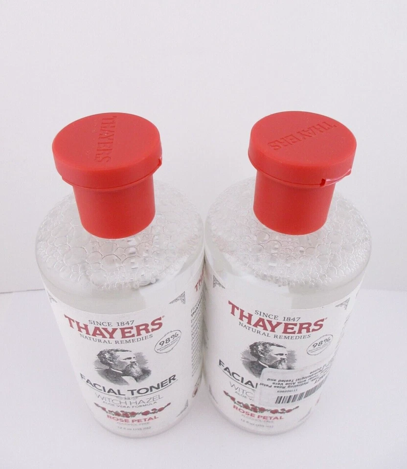 Thayers Rose Petal Witch Hazel Facial Toner, 12 fl oz ea  ALCOHOL FREE - 2 pack - Image 4 of 4
