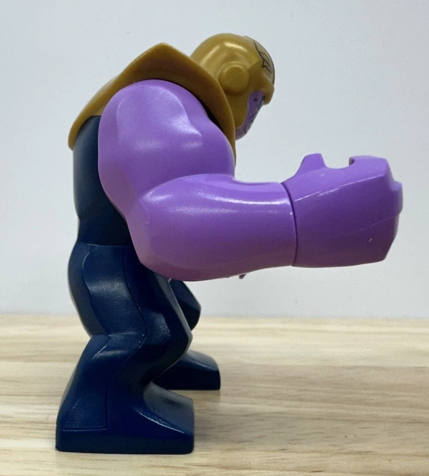 LEGO Thanos Minifigure with Infinity Gauntlet Marvel Infinity War Stones - image 4 of 4