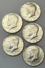 Kennedy Half Dollar Clad Lot of 5, 1965- 1969 Circulated, 40% Silver #32