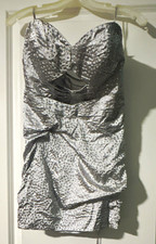 Women’s Silver Sweetheart Strapless Rhinestone Mini Dress: 4. NEVER WORN