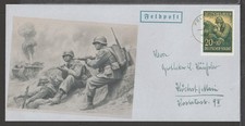 ✔️ GERMANIA 3. Reich WWII FIELD POST 1943. COPERTINA RIPRODUZIONE SOLDATO TED...