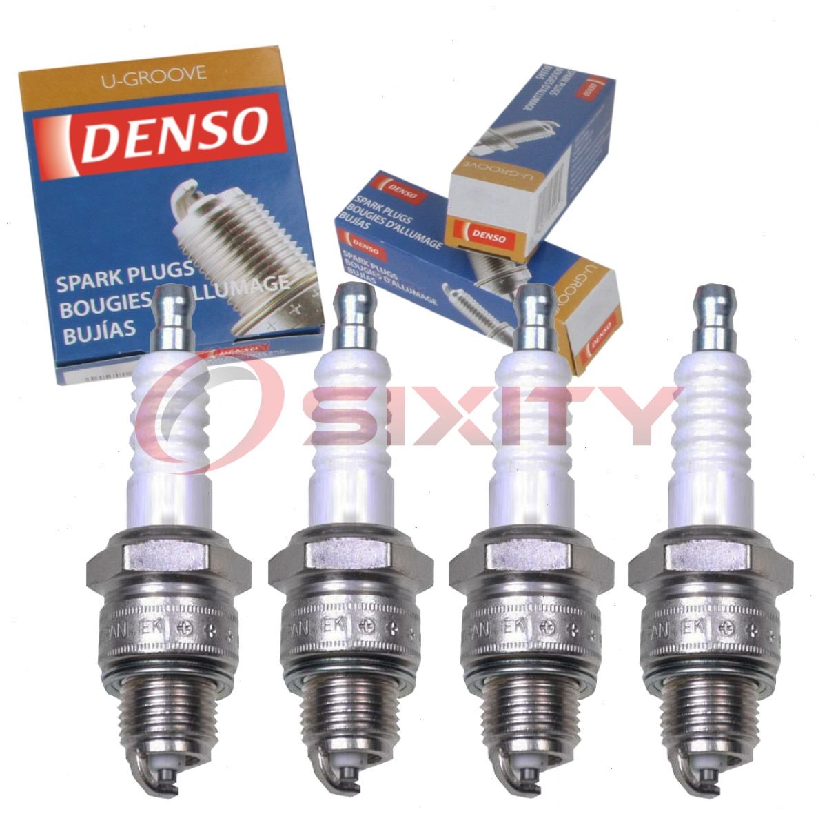 4 pc DENSO 4192 Standard U-Groove Spark Plugs for W16FPR-U 6222 Ignition oz