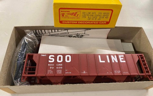 Acabado preciso HO 70024 Soo Line HS Tolva cubierta Coche (rojo) Kit de funcionamiento limitado | Zustand: New