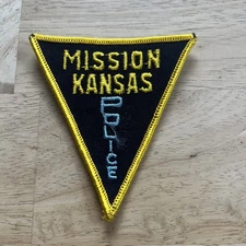 Vintage Mission Kansas Police Department KS Embroidered Patch New