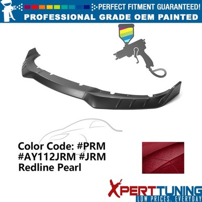 Fits 15-23 Dodge Charger 3PCS Front Lip IKON V3 ABS #JRM, PRM Redline Pearl