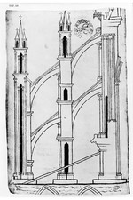 Photo:System of buttresses at the Reims cathedral,France,1859