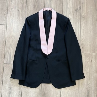 Calvin Klein CK205W39NYC By Raf Simons Pink Satin Lapel Blazer Size Medium