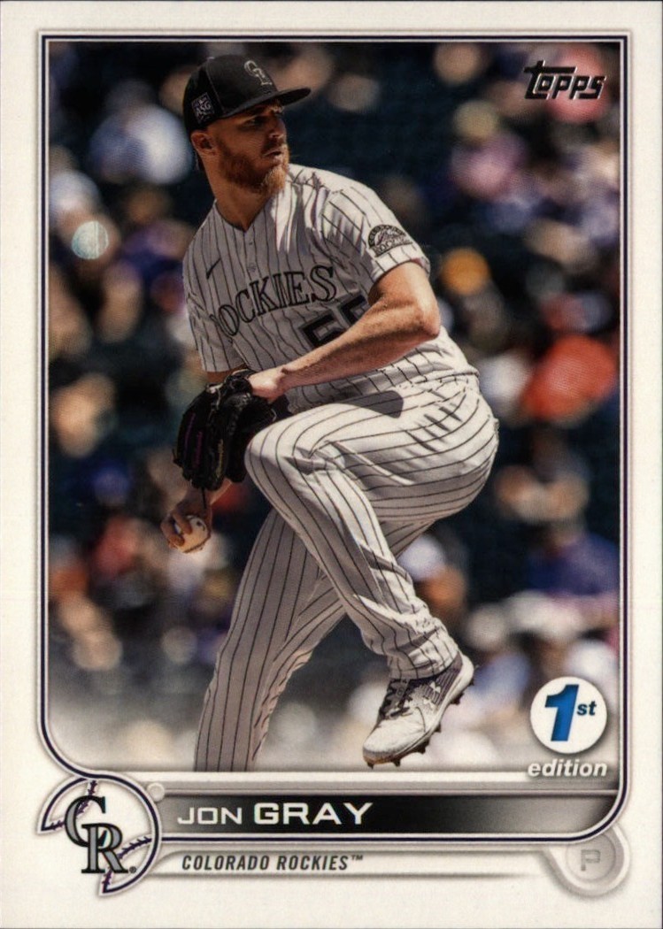 2022 Topps 1st Edition Jon Gray Colorado Rockies Card #161