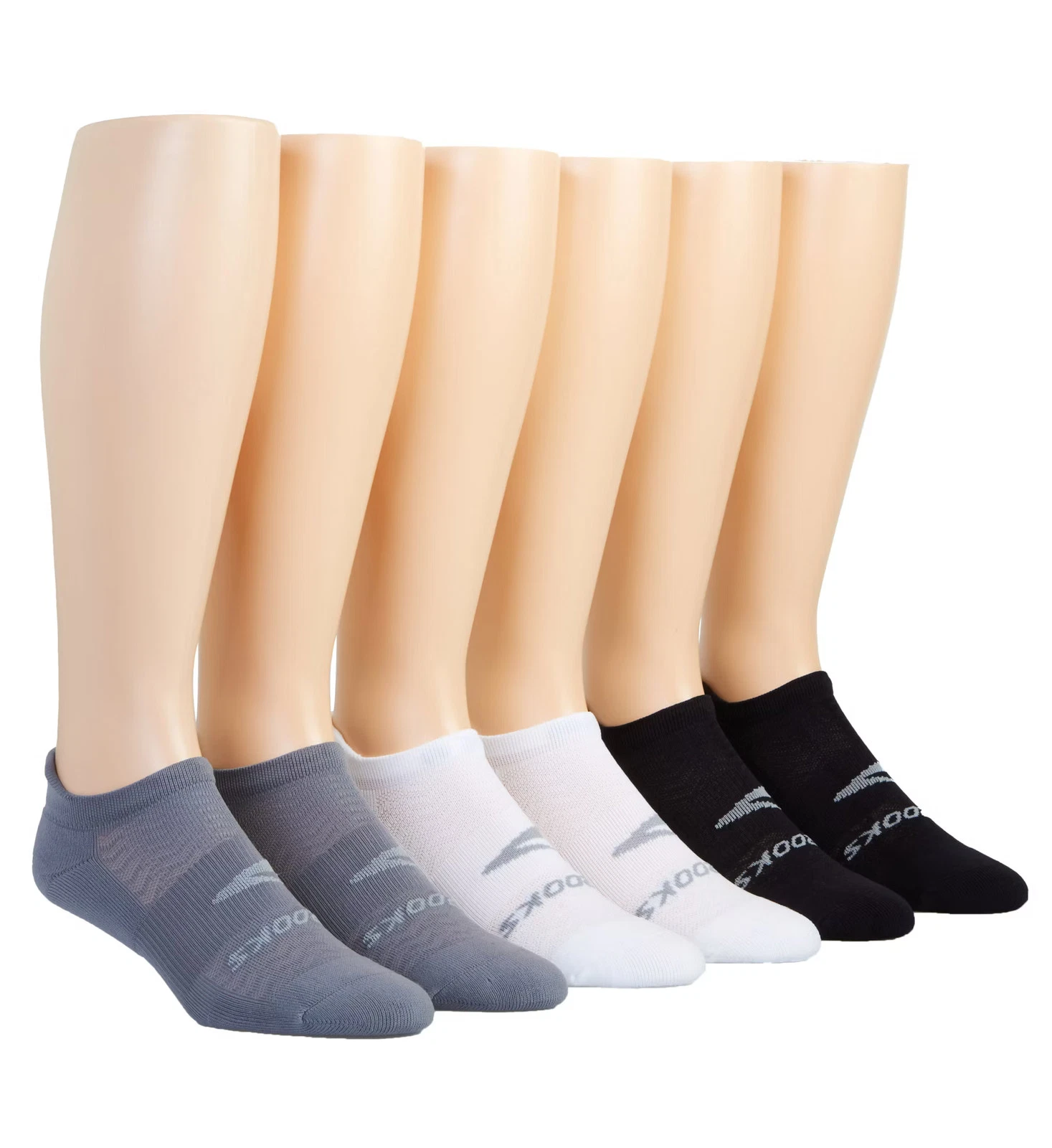 Brooks 280494 Run-In No-Show Sock - 6 Pack