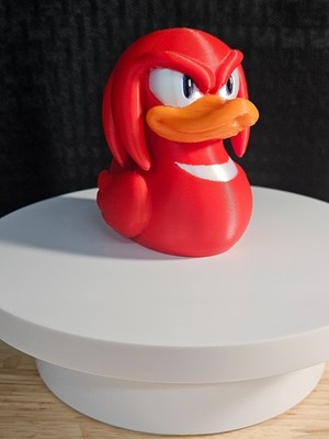Knuckles Duck, Sonic the Hedgehog, 3D Printed, Ducks, Ducking, DuckDuckJeep