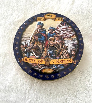 Miller Genuine Draft ''Birth Of A Nation'' 1855-1993 Coaster Set of 4 beer vintage