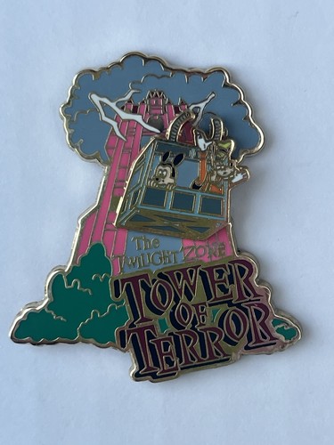 Disney 2006 Twilight Zone Tower of Terror Mickey & Goofy Slide Pin