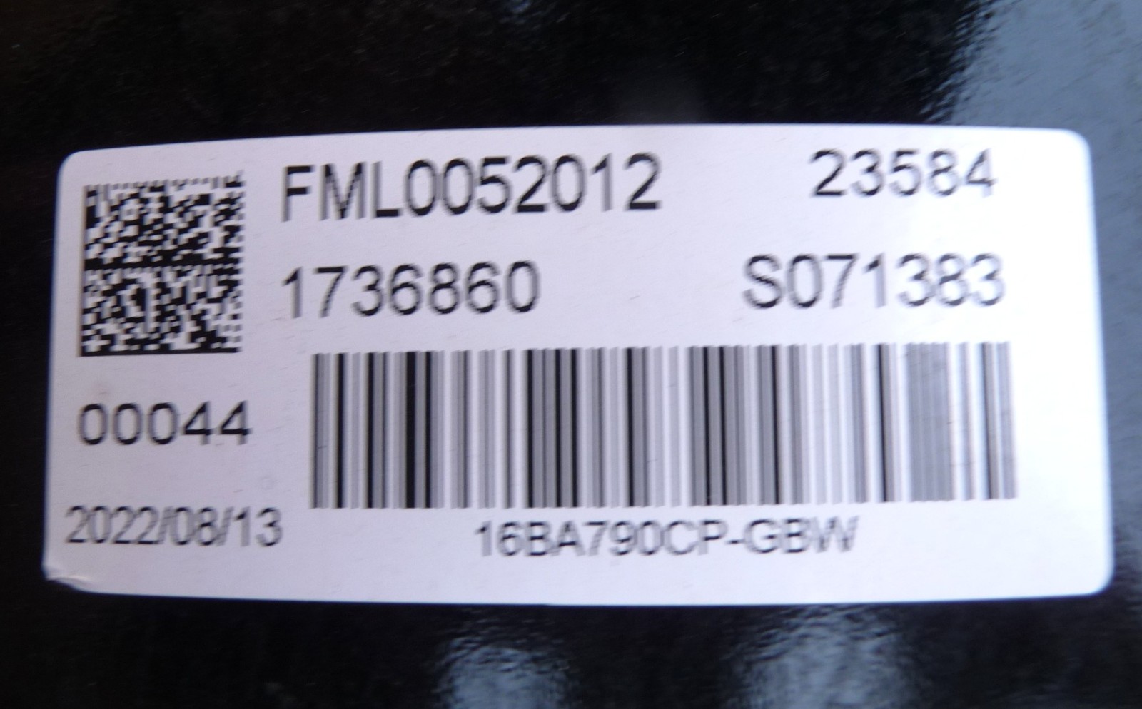 McLaren Artura 2022-2025 Rear Wheel P/N 16BA790CP