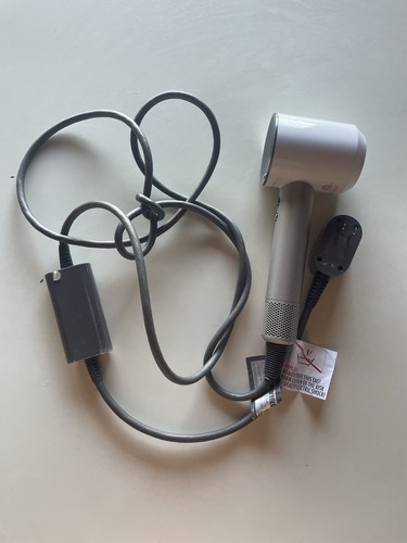 No Power 🔥 Dyson Supersonic HD01 Hair Dryer White Silver For Parts Repair