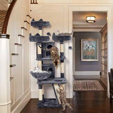 Yaheetech 68.5" Multi-Level Cat Tree Large Tower Condo Perches Scratching Posts