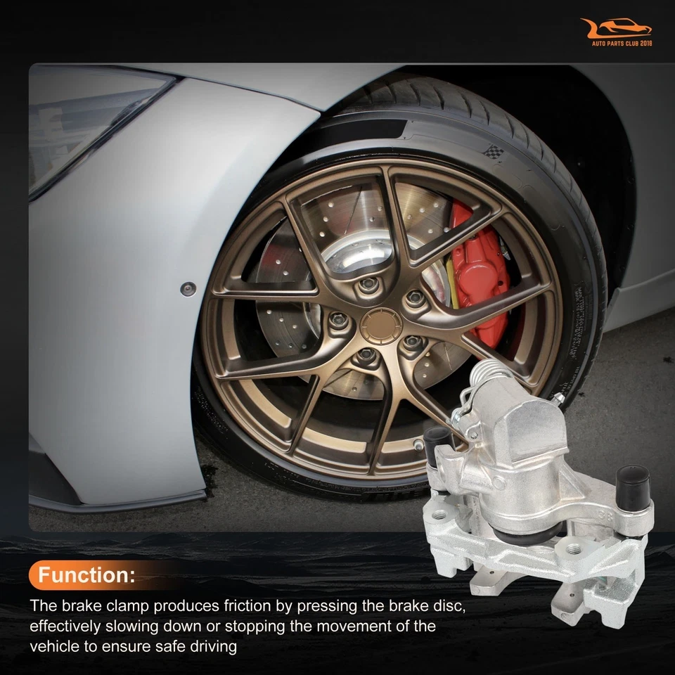 For 2004 - 2009 Mazda 3 2009 Mazda 3 Sport Rear Pair Brake Calipers w/ Bracket - Image 2 of 4