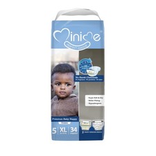 Baby Diapers - Size 5 28-39 lbs , X-Large, 34 Count, Premium Ultra Soft Disp...