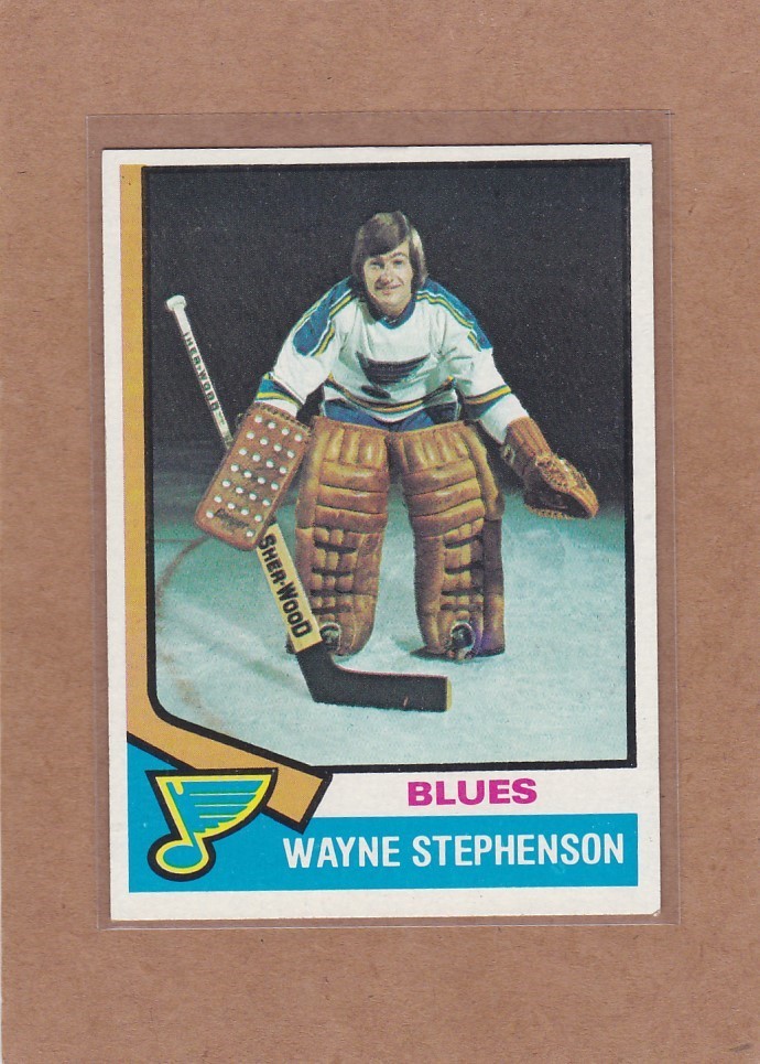 1974-75 TOPPS HOCKEY WAYNE STEPHENSON #218 BLUES EX+ *A45600