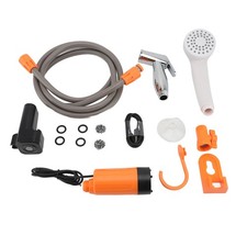 .Portable Shower Head 2200mAh Battery Outdoor Power Shower Pump For Car Washing