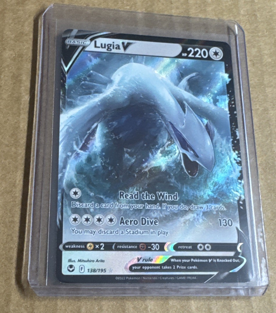 pokemon tcg silver tempest 138 195 lugia v card 138/195- - Ultra Rare perfect for serious collectors and enthusiasts of the Pokmon Trading Card Game. This PSA10 Lugia V from