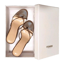FEMME Los Angeles Women s Leather Strappy Mul...