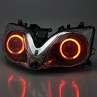 Fully Assembly Projector Headlight HID Red Angel Eyes For Honda CBR600 F4i 01-07