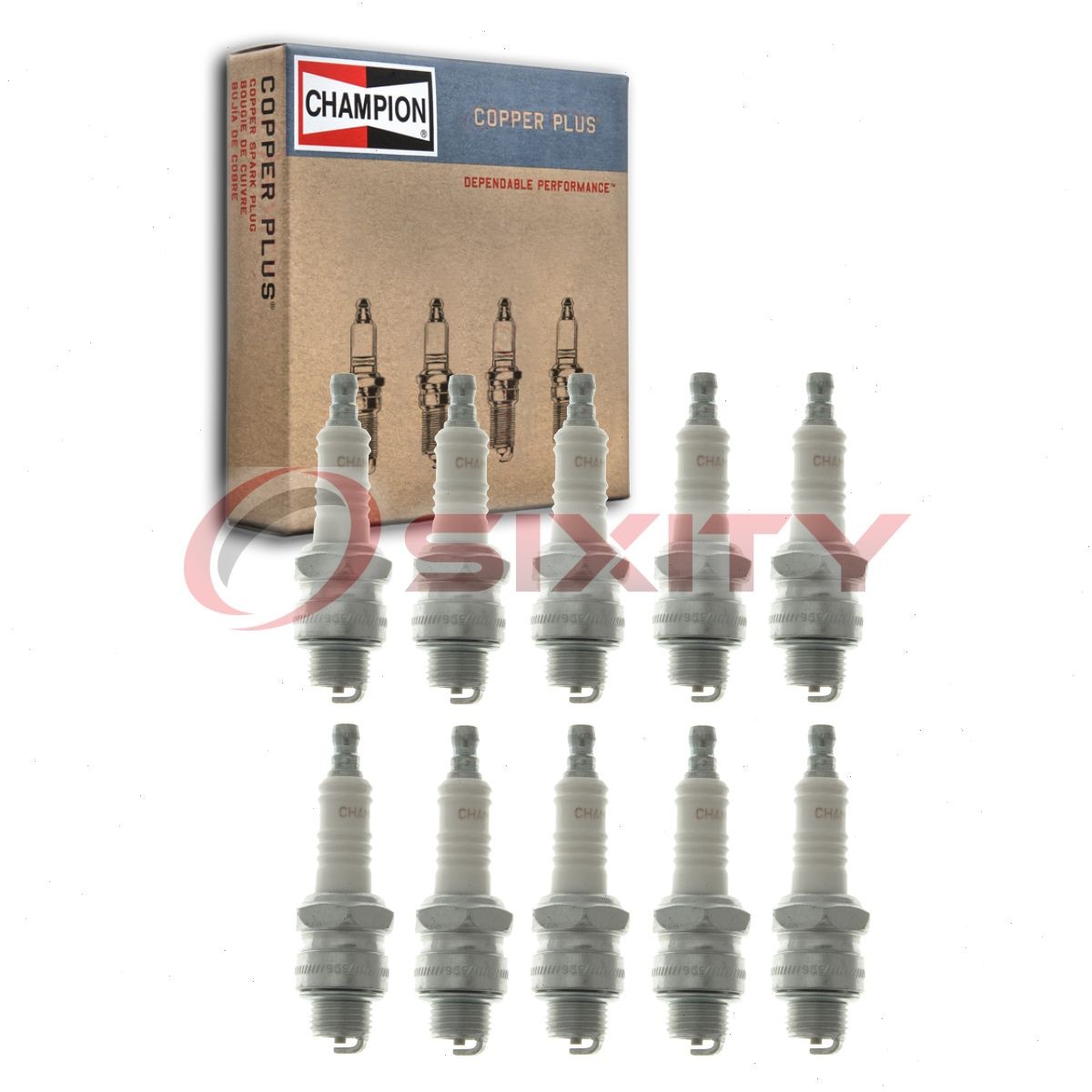 10 pc Champion Copper Plus 823-1 Spark Plugs for J6C 93324 3510 Ignition ur