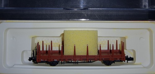 Arnold 4437 Rungenwagen Typ Kbs mit Bremerbühne der FS; in OVP, Spur N | Zustand: Neu