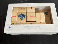 Pottery Barn Kids Neutral Building Blocks, Excellent Condition Baby Nursery