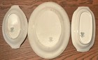 Edwin M. Knowles Mt. Regis Floral Oval Platters Set of 3 1940 China — photo 2