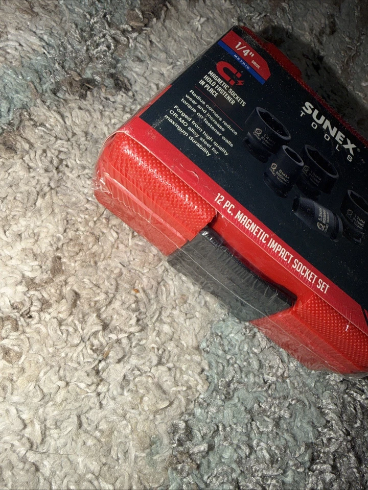 12 Pc. 1/4" Drive Metric Magnetic Impact Socket Set SUU-1822 - Image 2 of 4