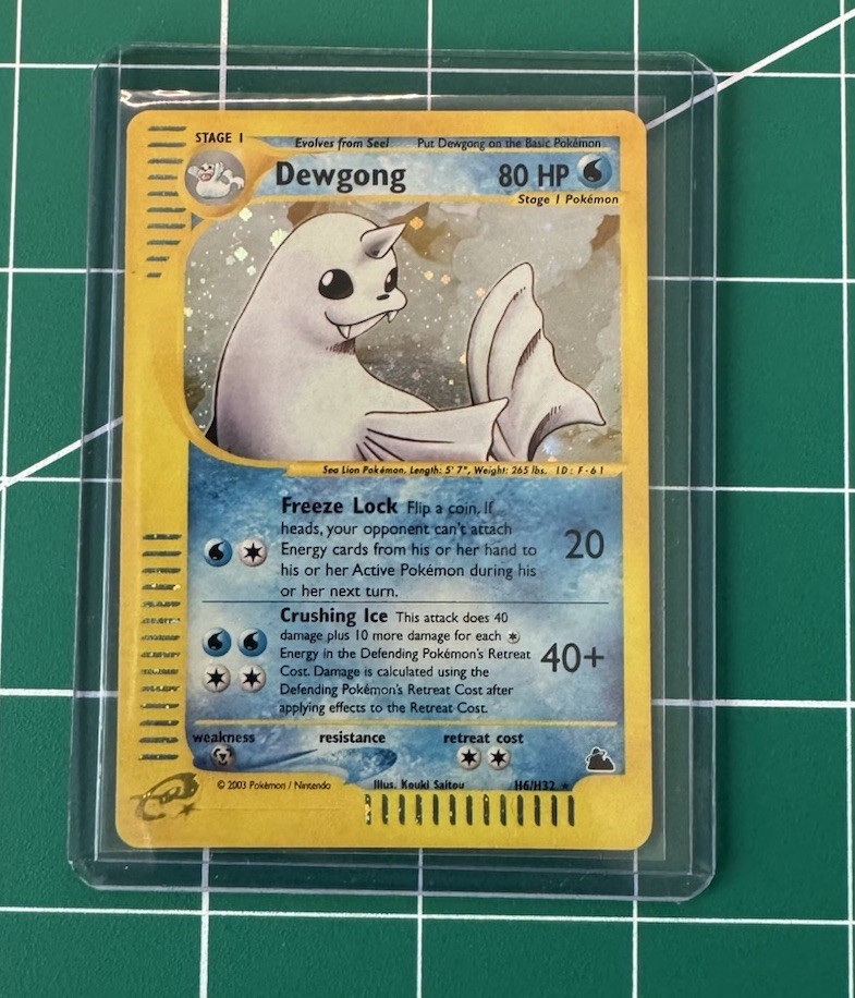 Pokemon Dewgong (E-Series) H6/H32 Skyridge Holo - NEAR MINT