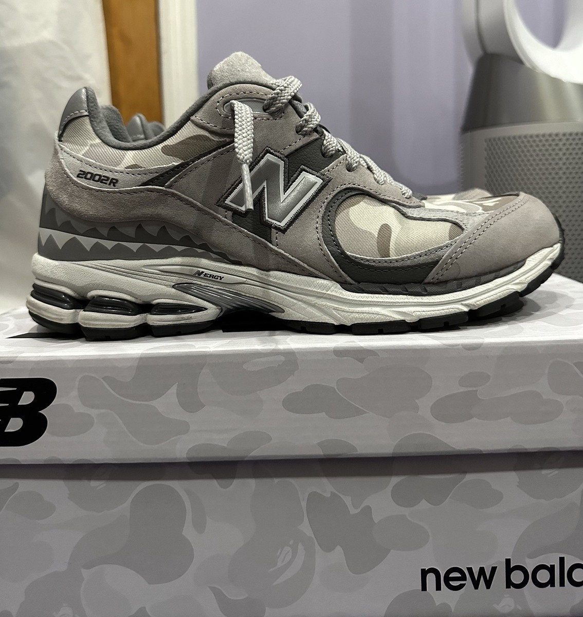 New Balance x BAPE 2002R 'Apes Together Strong Grey Camo' Size 9