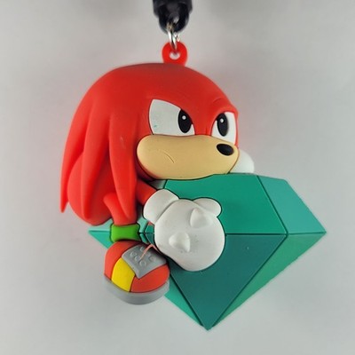 3D Foam Figural Key Chain Bag Clip Monogram Sonic the Hedgehog S6 Knuckles Exc.