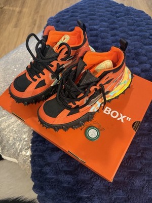 Nike Air Terra Forma Off-White Multicolor Orange Spiked Men's Athletic Sneakers
